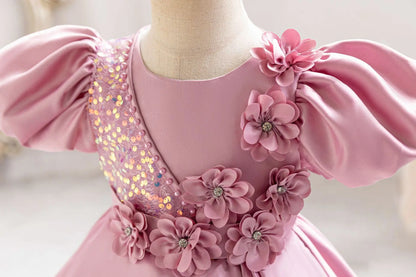 Cute Kids Formal Red Dress – Birthday & Events