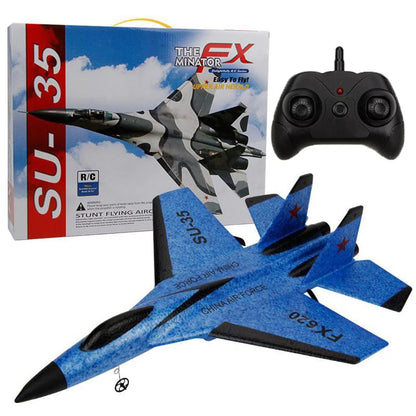 2.4G RC Foam Aircraft SU-35 – Fighter Jet Glider Toy for Kids