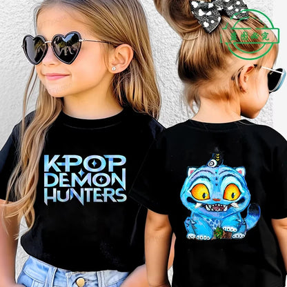 Saja Kpop Demon Hunters Boys Tee – Summer Cartoon Cotton Shirt