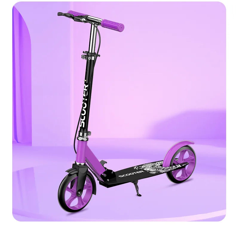 Foldable Two-Wheeled Scooter – Perfect for Kids, Teens, and Adults