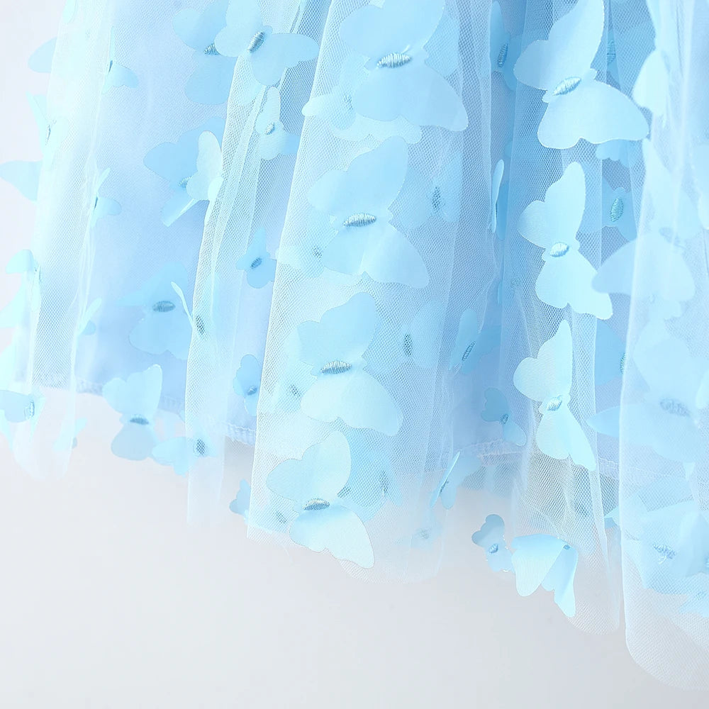 Toddler Girl Embroidered Mesh Party Outfit