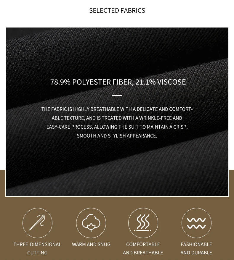 Groom & Business Wear – Italian Slim Gentleman Suit Blazer