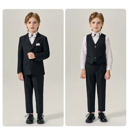 Stylish Boys’ 4-Piece Outfit – Wedding & Photography Tuxedo