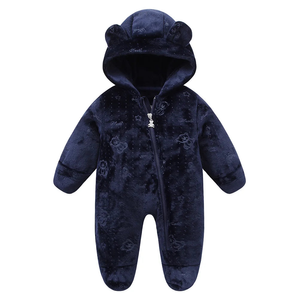 Cozy Cartoon Print Baby Bodysuit – Unisex 0-19 Months