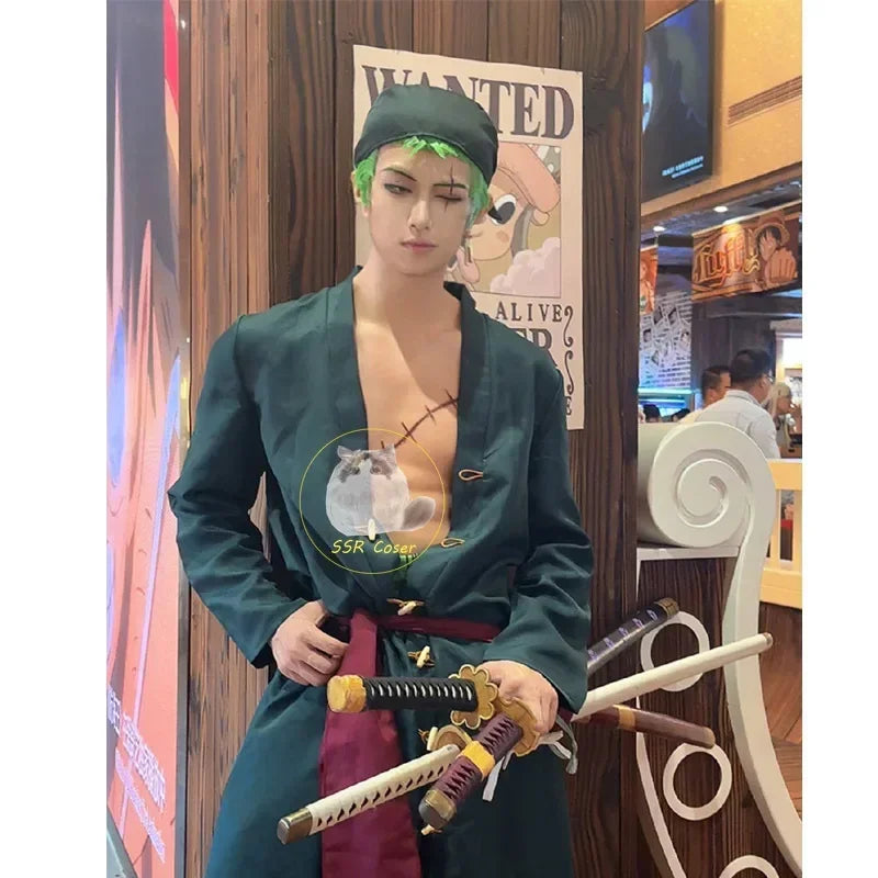 Anime Roronoa Zoro Outfit – Halloween Costume for Men