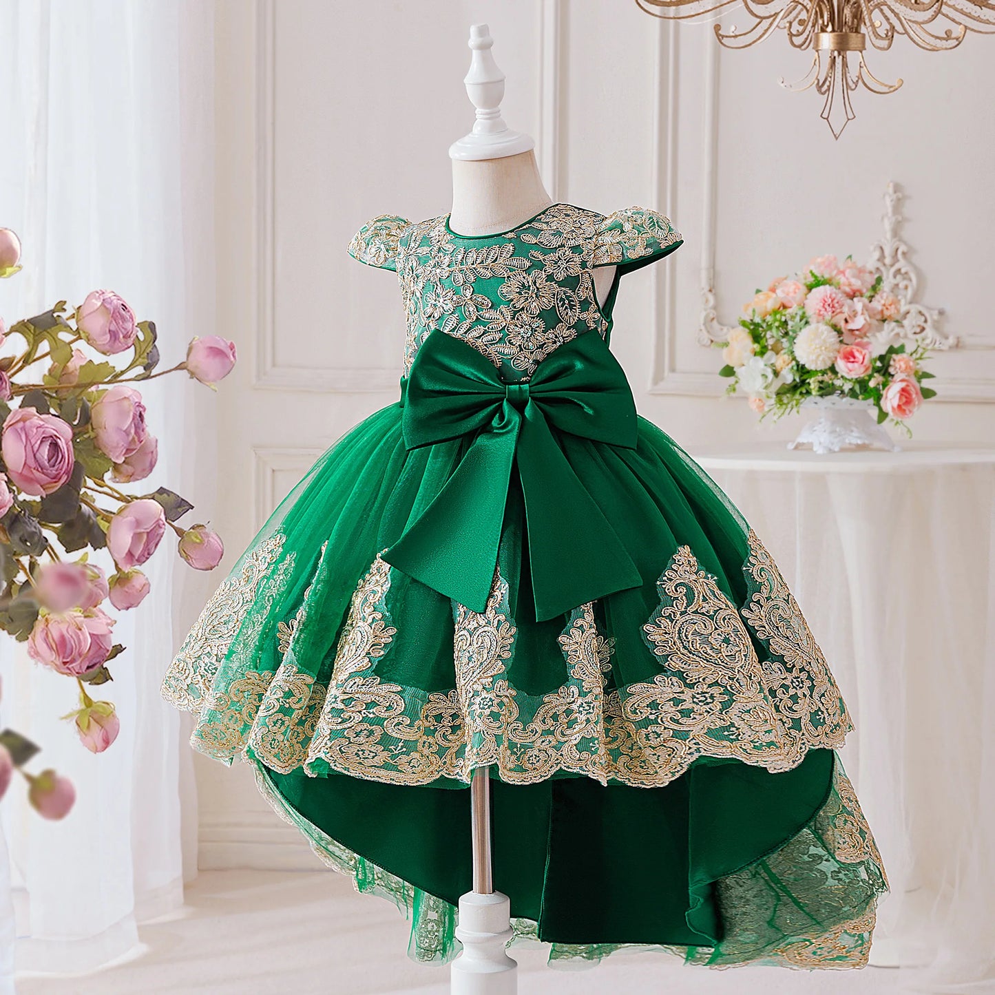 Elegant Embroidered Princess Party Dress