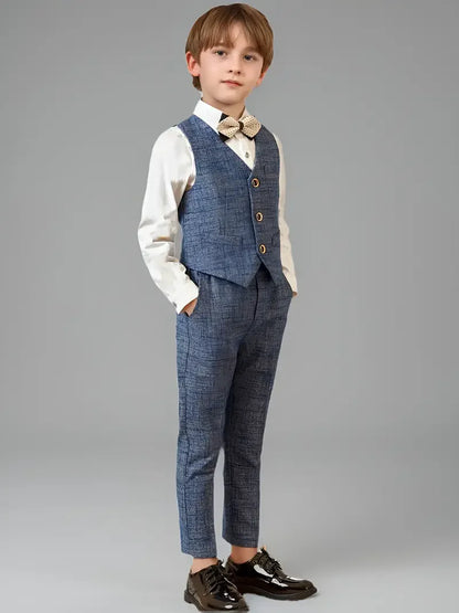 Children’s Formal Blazer Set – 5-Piece Tuxedo for Special Occasions