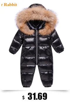 Baby Winter Overalls – Hooded Ski Suit for Cold Weather