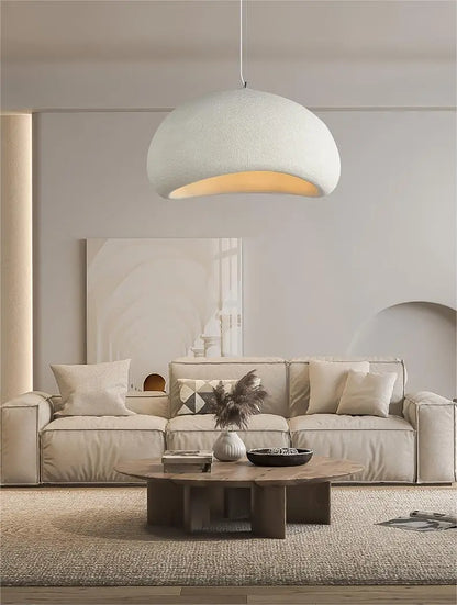 Nordic Wabi Sabi Pendant Lamp: Modern LED Chandelier for Dining & Living Spaces