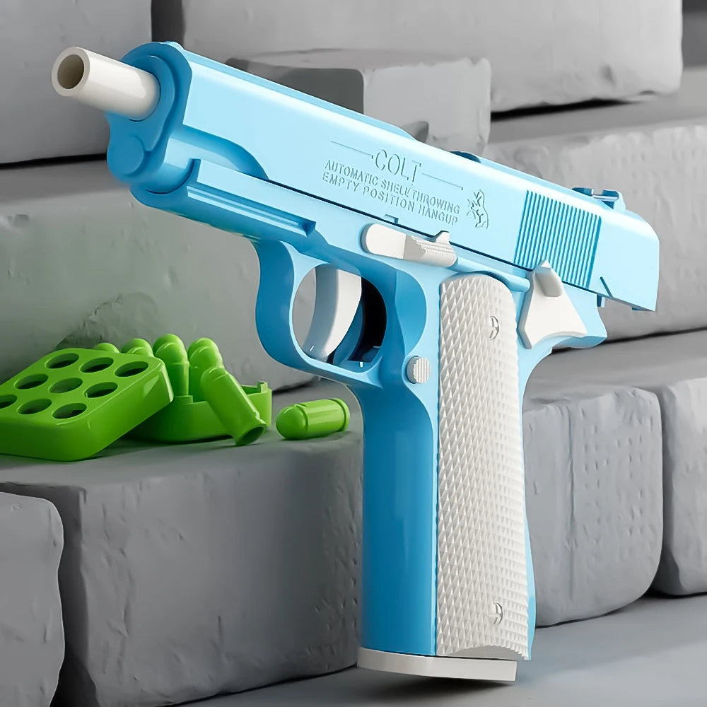 Shell Ejection Toy Gun – Realistic Pistol for Kids, Boys' Birthday Gift & Relaxing Play