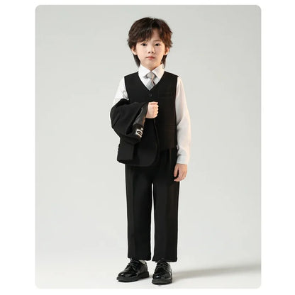 Children’s Handsome Blazer Suit – Slim Fit Formal Set