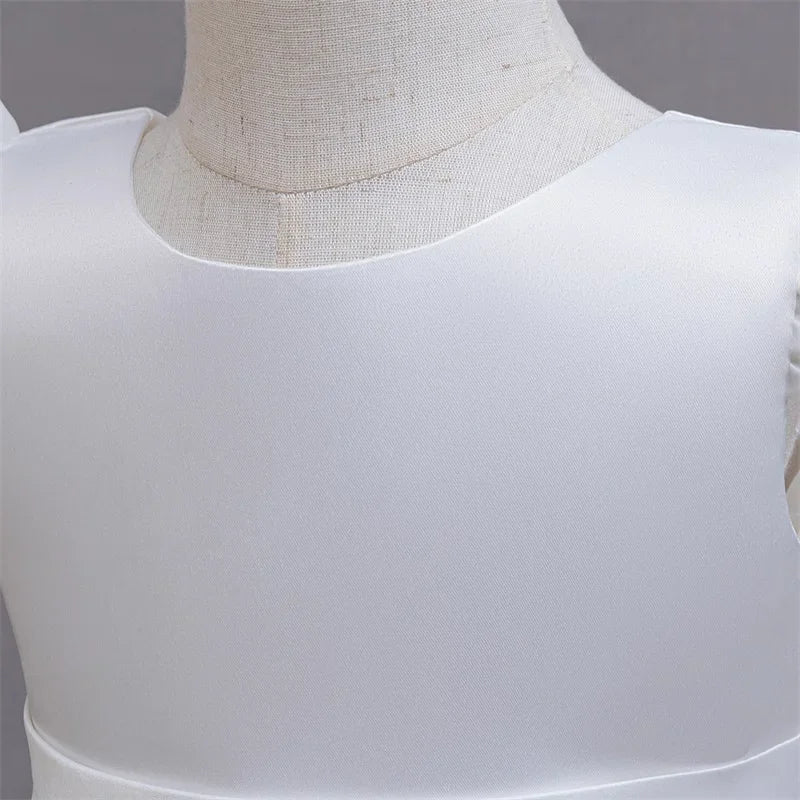 Elegant Kids Dress with Big Bow – Special Occasions