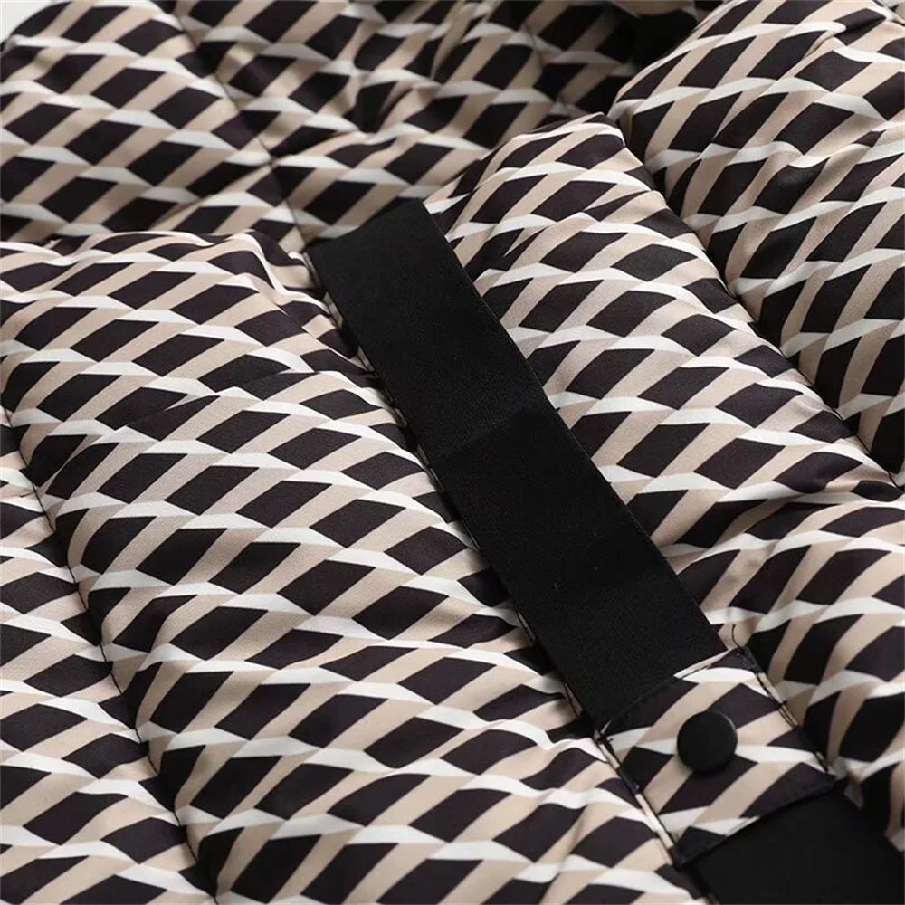 Women's Ski Style Cotton Jacket – Winter Slim Fit