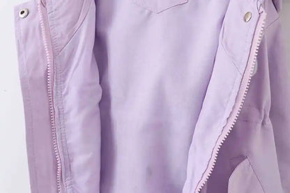 Baby Girls’ Outerwear – Cute Rabbit Hood & Casual Fit