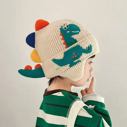 Cartoon Dinosaur Baby Hat – Winter Warm
