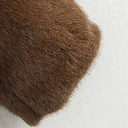 2025 Brown Lapel Button Jacket – Autumn/Winter Chic