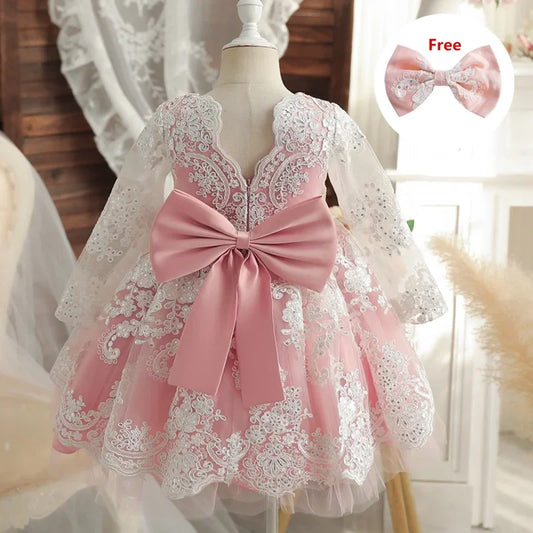 Baby Girl Formal Gown – Baptism to Christmas