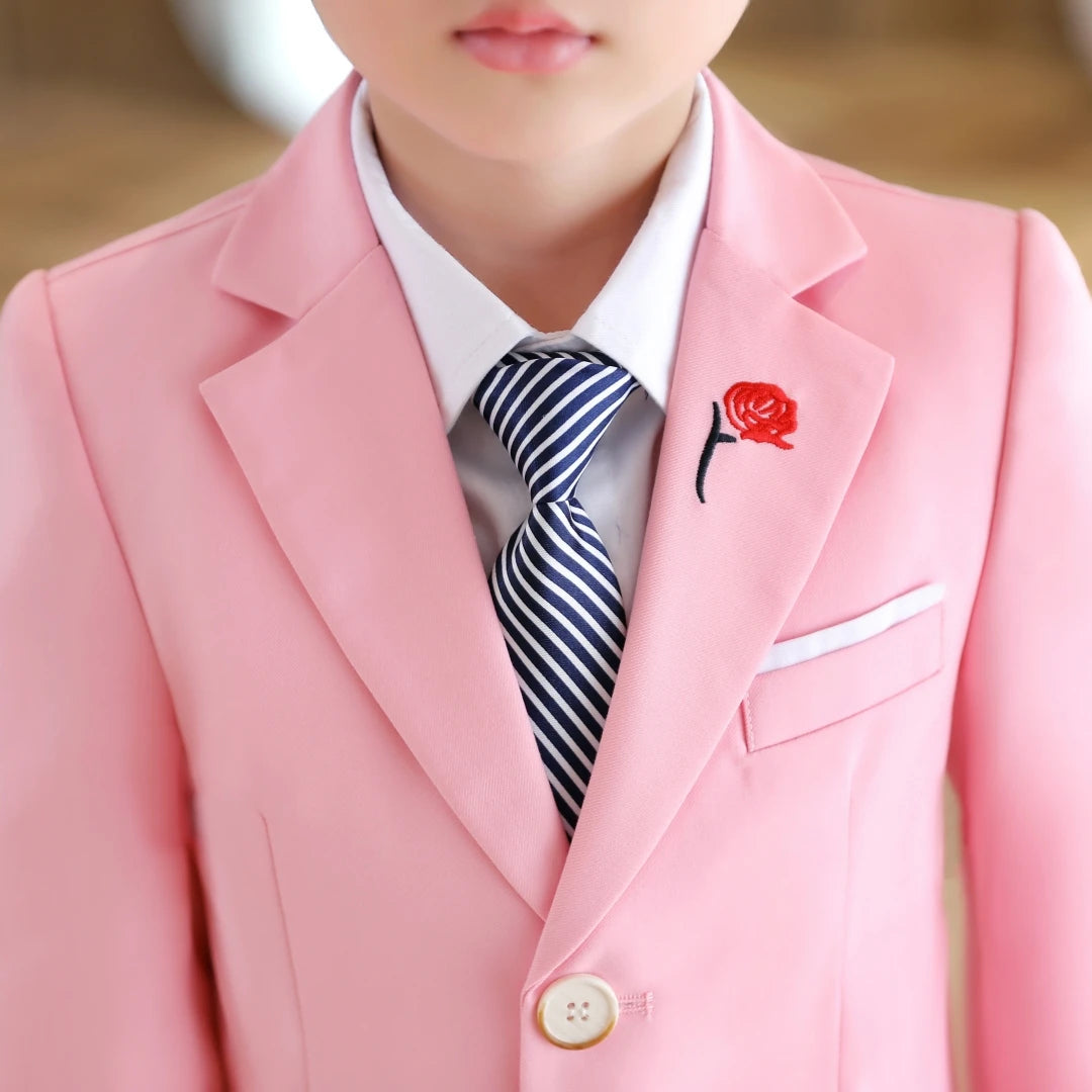 Little Boys’ Handsome Outfit – 3-Piece Suit for Weddings & Parties