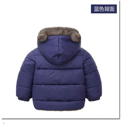 Warm Baby Coat – Padded Cotton Jacket with Hood (Unisex)