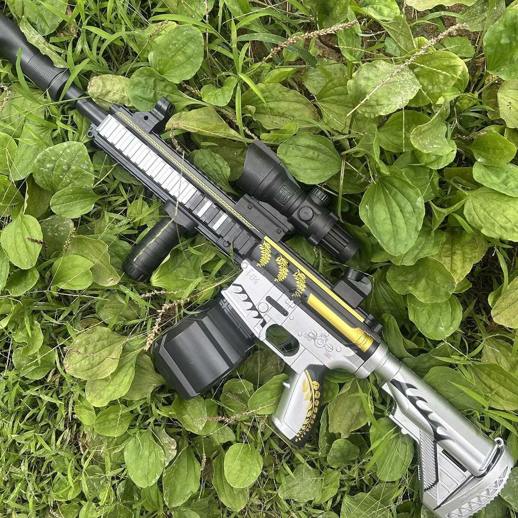 Ultra Shoppings M416 Classic Gel Ball Gun with elastic gel, outdoor toy for boys, ideal for holiday and Christmas play.