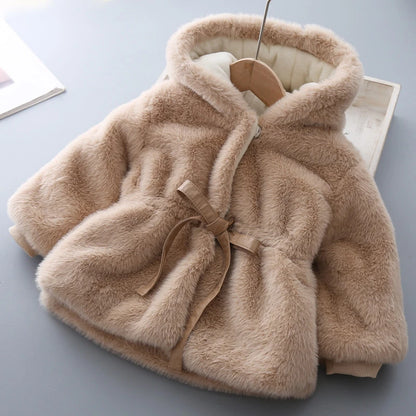 Warm Girls’ Jacket – Long Sleeve Plush Outerwear