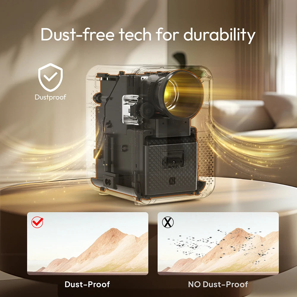 BYINTEK LOVE U4: 4K Smart Mini Projector for Wireless Home Cinema