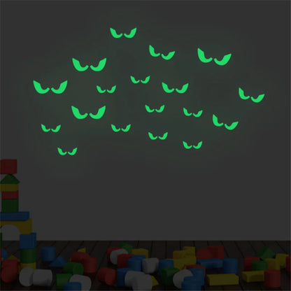 Glow-in-the-Dark Halloween Wall Decals: Spooky Eyes for Your Party!