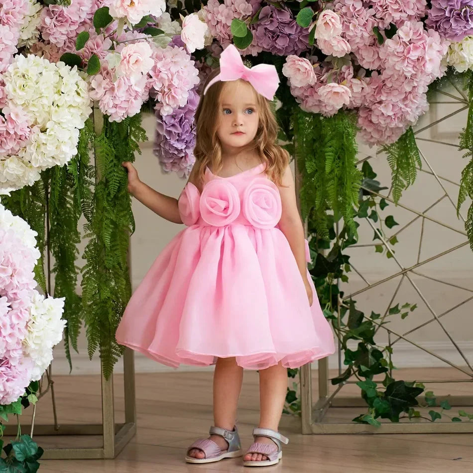 Kids Wedding Dress – Sleeveless Flower Girl Gown