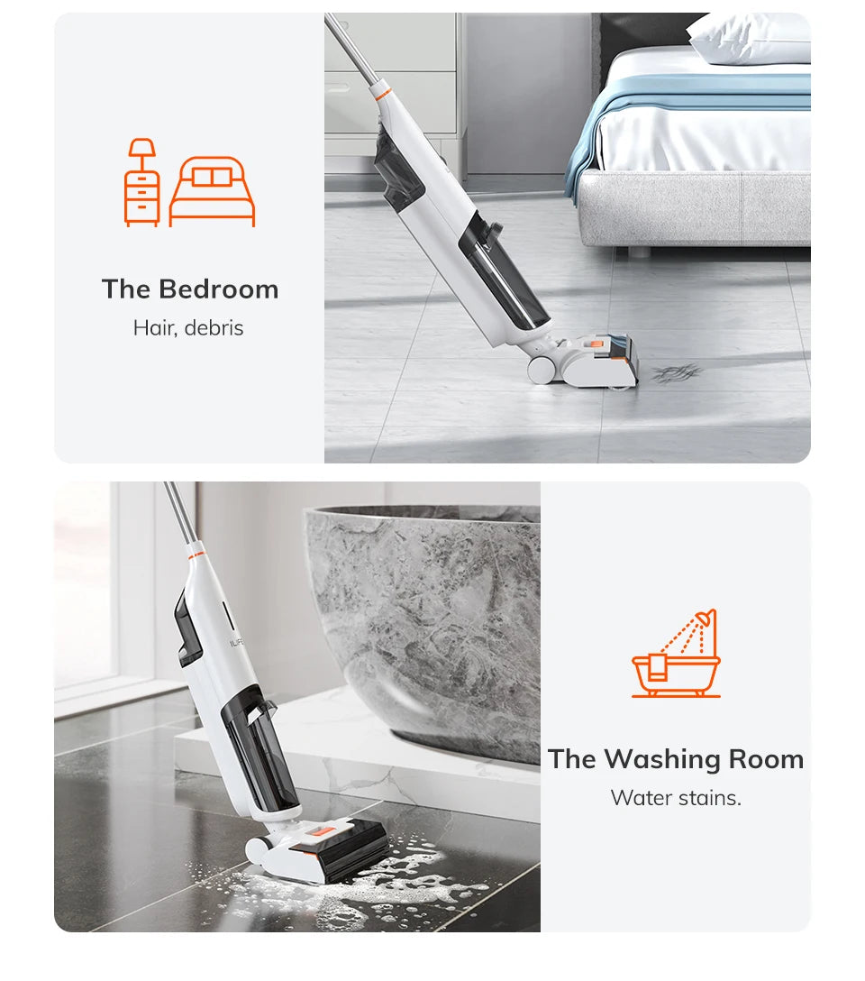 W90 Cordless Wet-Dry Smart Mop: Powerful Cleaning Made Easy