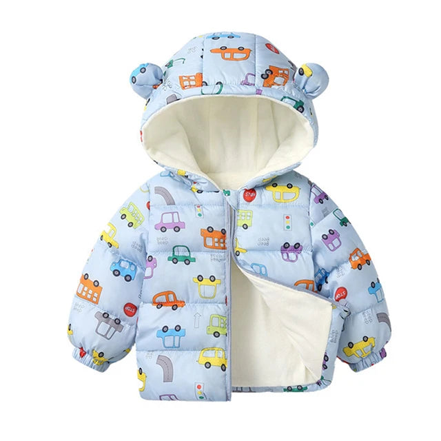 Plush Warm Outerwear – Boys & Girls Winter Jacket