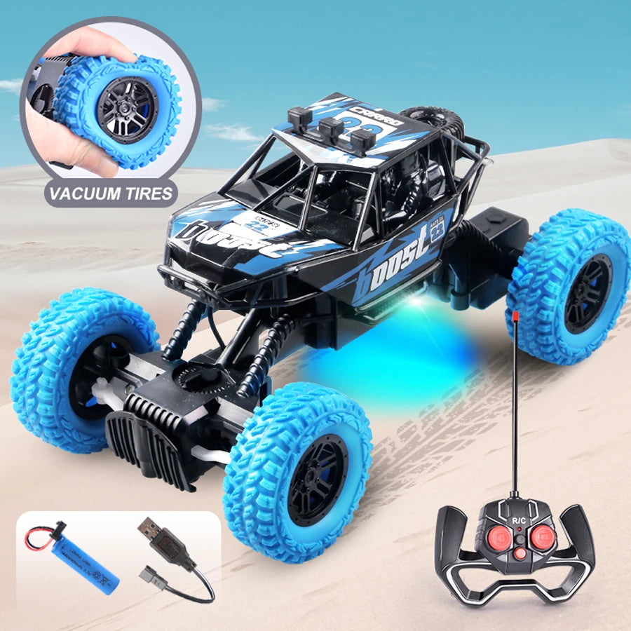 Off-Road RC Car with Flashing Lights – Perfect Gift for Kids!