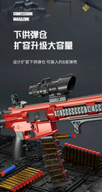 Ultra Shoppings M416 shell throwing soft bullet AWM sniper gun with jump shell case and DIY assembly for kids.