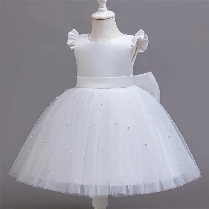 Elegant Kids Dress with Big Bow – Special Occasions