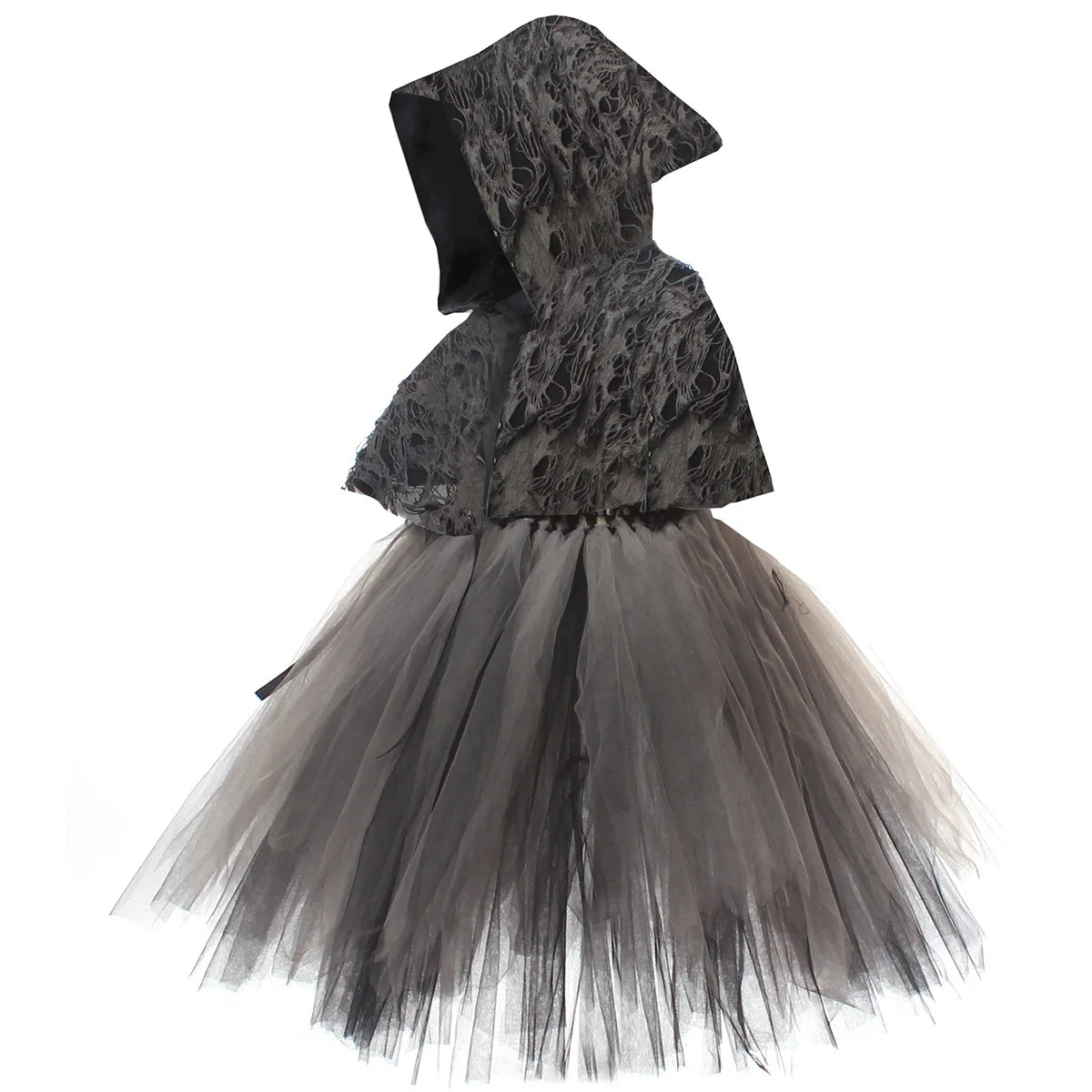 Girls Evil Halloween Outfit – Grim Reaper Carnival Costume