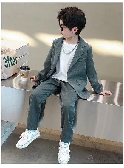Children’s Elegant Blazer Set – Boys’ Formal Outfit for Parties & Events