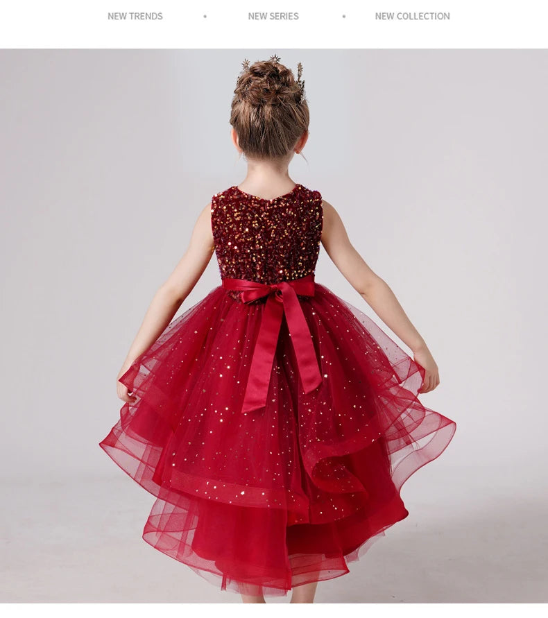 Wedding Dress – Sequin Lace Tuxedo for Girls