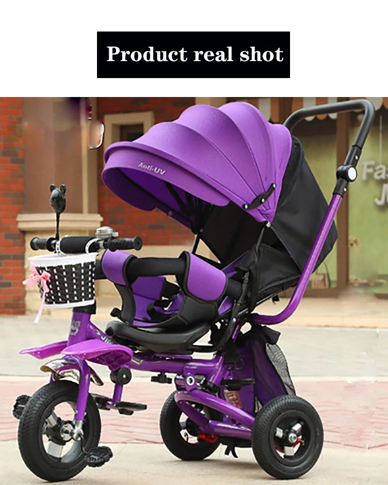 Children’s 3-Wheel Tricycle – Toddler Bike for Boys & Girls