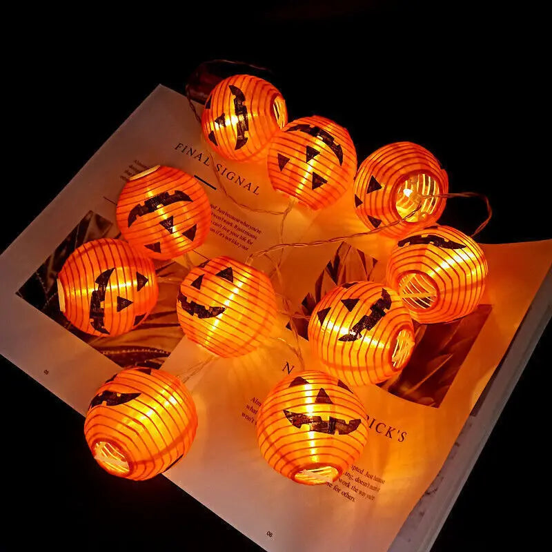 Halloween Pumpkin Lights – LED String for Garden & Party Decor