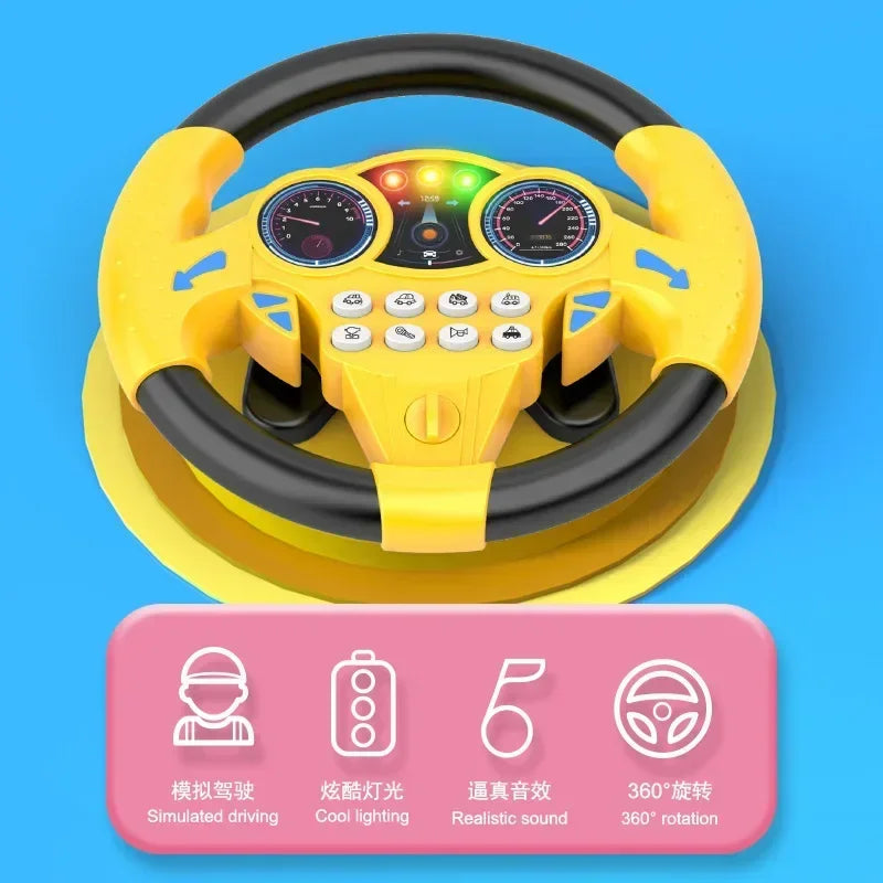 Infant Simulation Steering Wheel Toy – Interactive Early Education for Kids