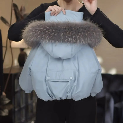 Winter Coat for Kids – Fur Collar & Hooded Down