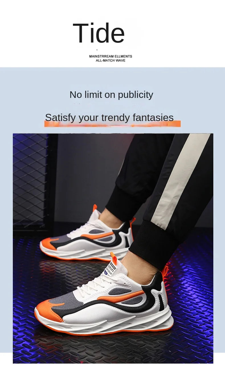 2024 Men's Breathable Casual Shoes – Stylish & Sporty Korean Fashion