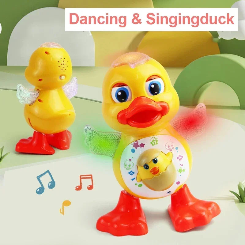 Electric Dancing Duck – Cute Musical & Light-Up Educational Toy for Kids