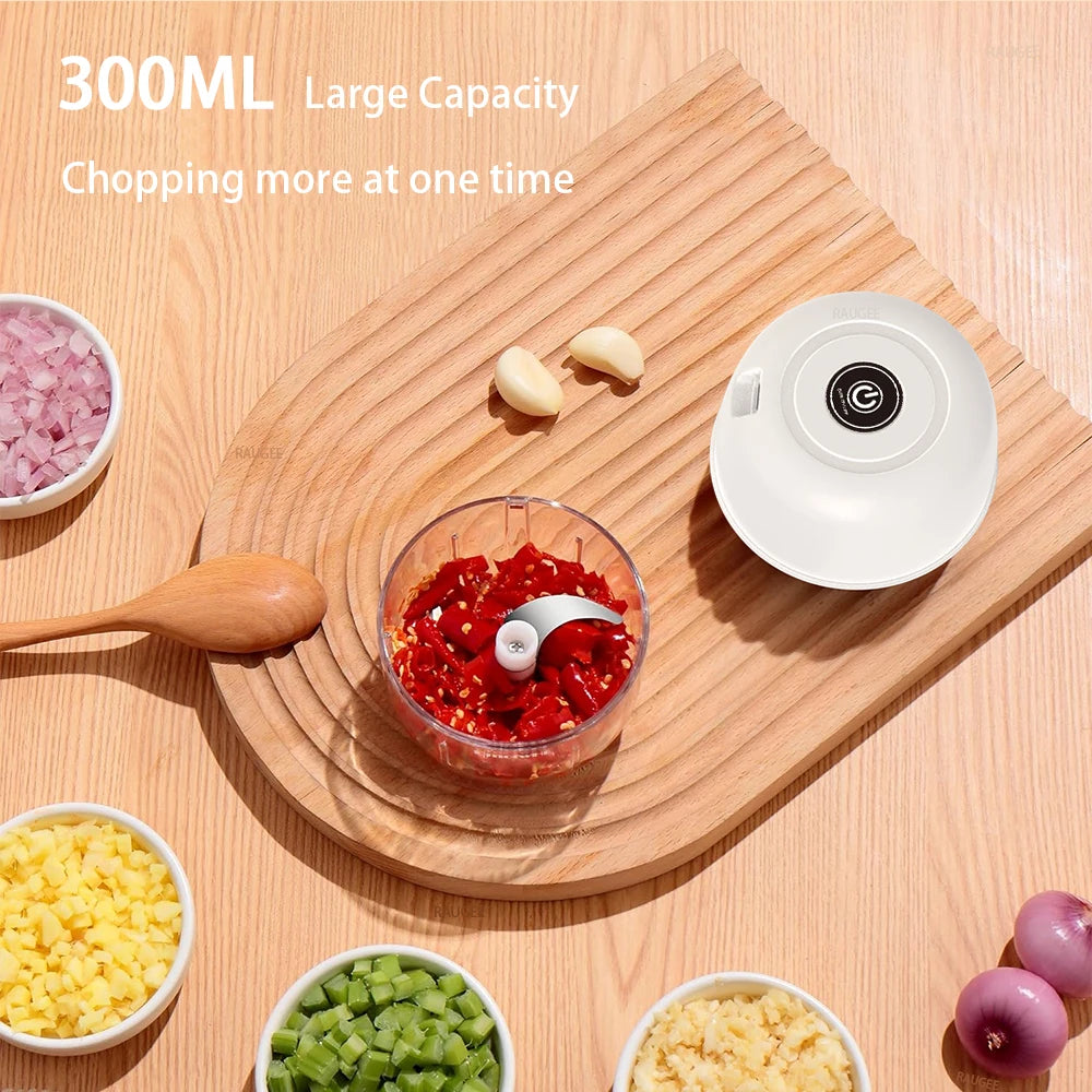 Mini Wireless Electric Food Chopper: Fast, Portable, Multifunctional