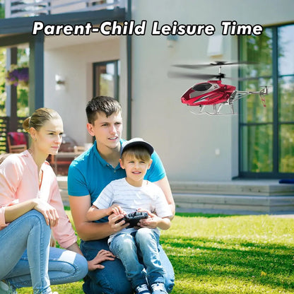 RC Helicopter for Kids – 2.4G Remote Control with LED Lights & One-Key Take-Off