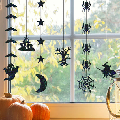 6pcs Halloween Hanging Garland: Spooky Banners for Party Fun