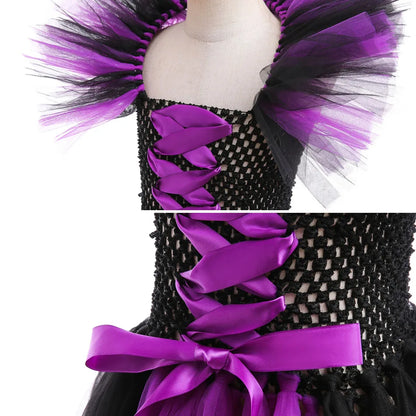 Luxury Halloween Costume – Girls Evil Role Dress
