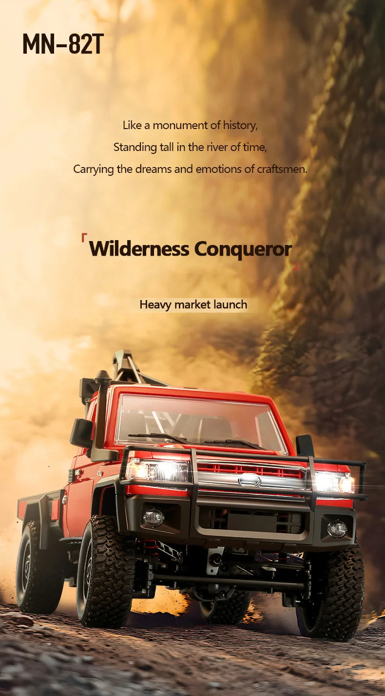 MN82T RC Truck – 1:12 Scale Off-Road Climbing Car for Christmas Gift