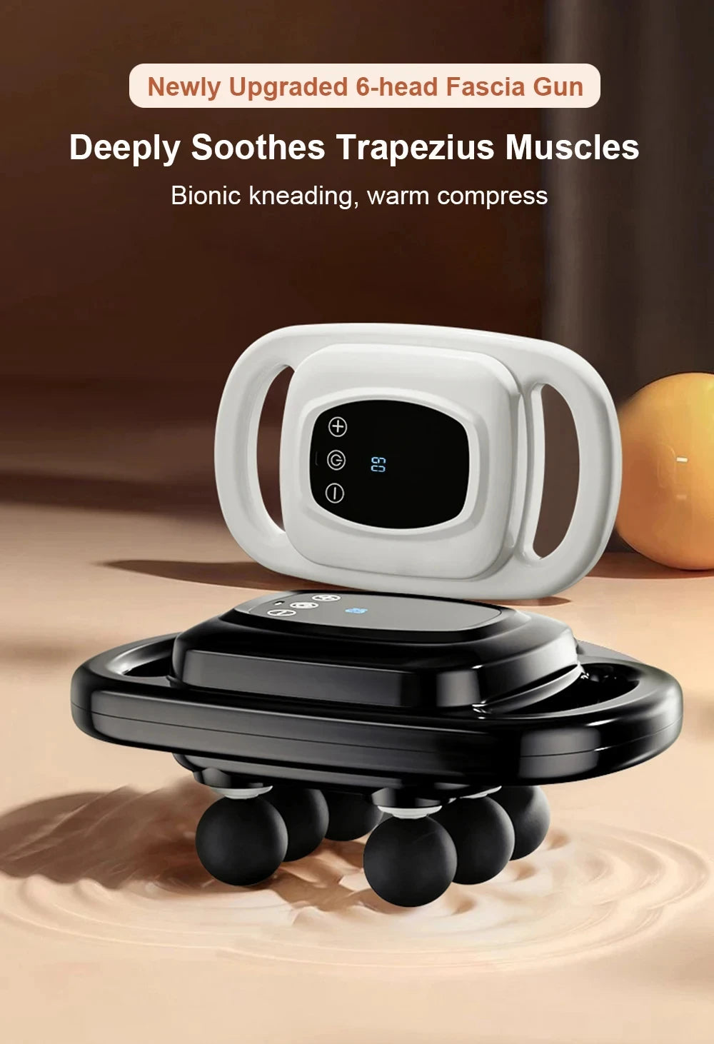 6-Head Deep Tissue Massage Gun: Pro Percussion for Neck & Spine - Ultra Shoppings