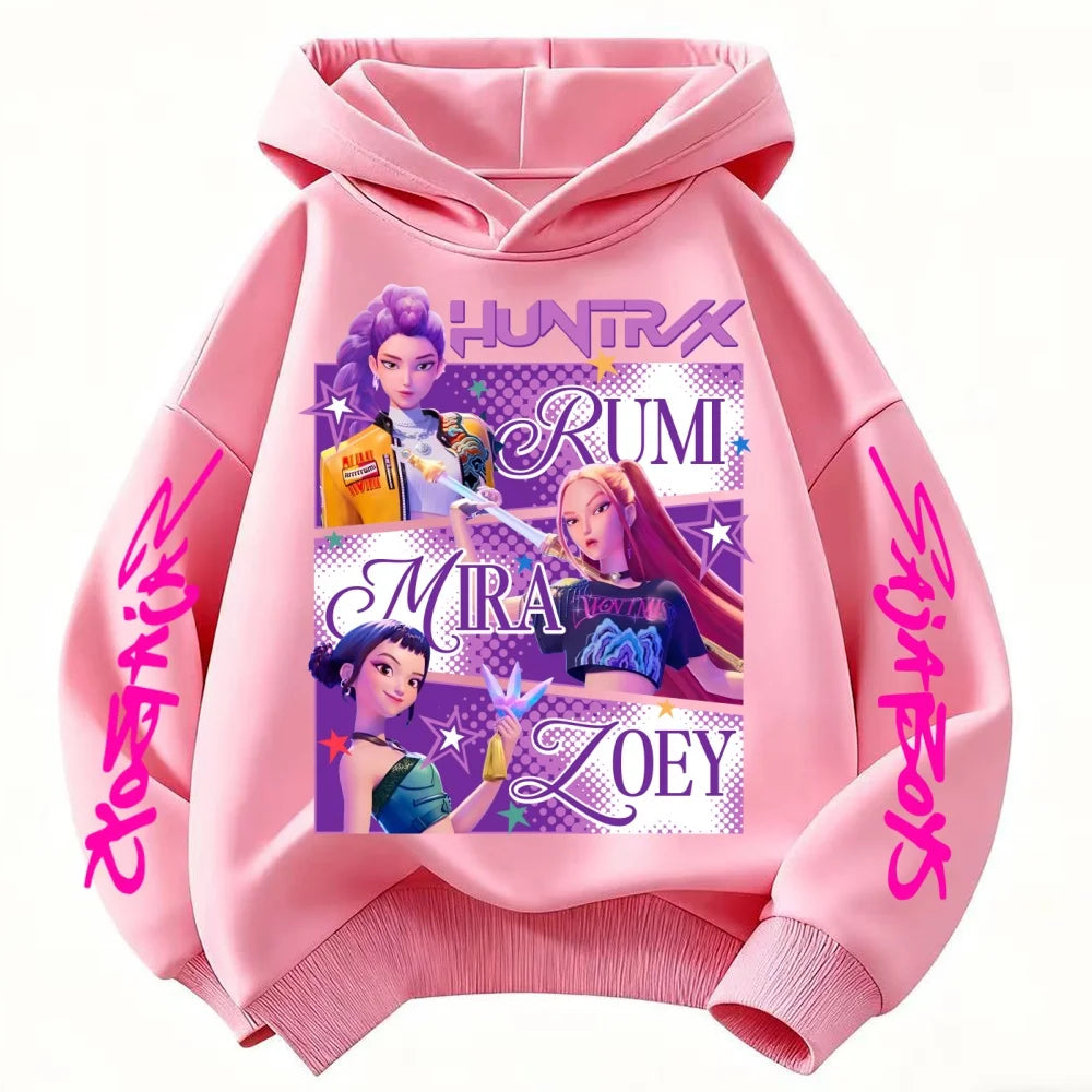 Huntrix Kpop Demon Hunters Kids Sweatshirt – Trendy Princess Style