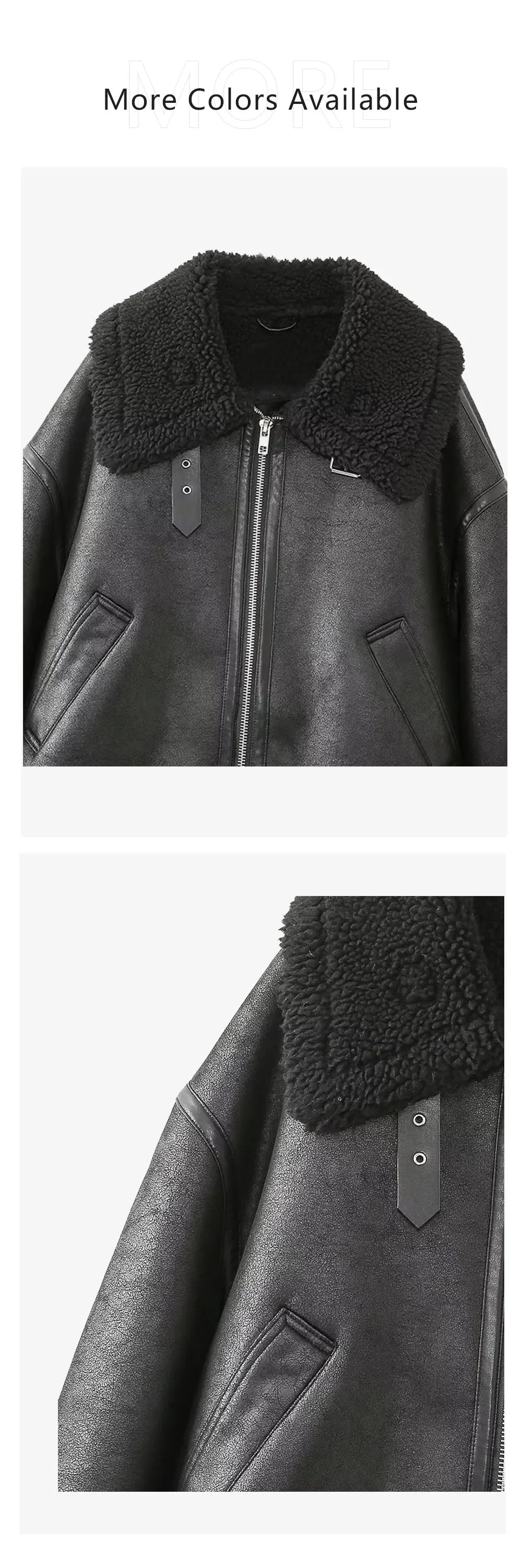 Double-Sided Biker Jacket – Long Sleeve & Collared